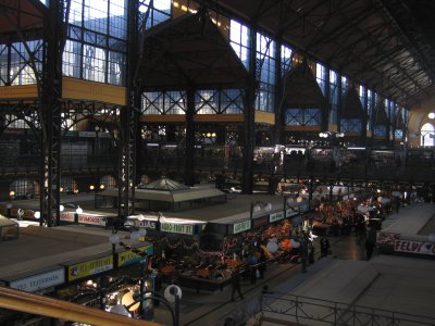 The Pest market, housed in a building designed by Eiffel