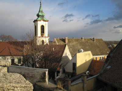 Szentendre -- lovely, yes -- but we were rather wet about 20 minutes after taking this photo