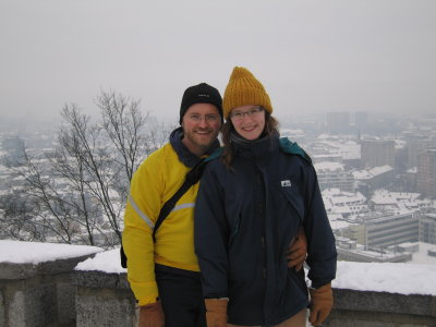  At the Castle, venturing outdoors again.