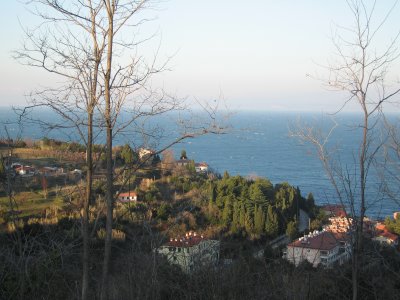  Looking towards Italy on a hazy day...