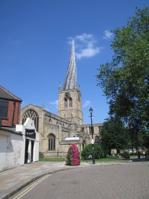  the twisted spire in Chesterfield