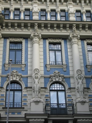 Art Nouveau buildings outside the old town