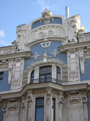 Art Nouveau buildings outside the old town