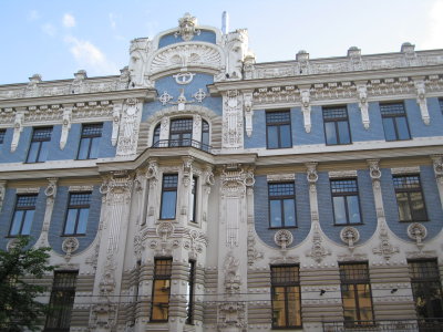 Art Nouveau buildings outside the old town