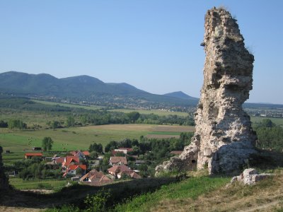 View from the 12th century ruins of the Nograd castle.