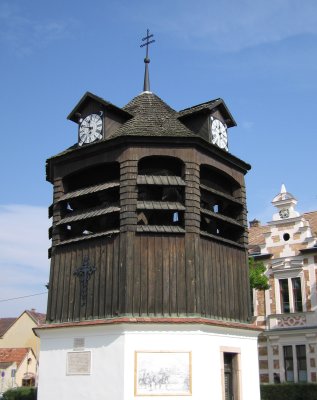 The 18th century clocktower (and former town prison!)