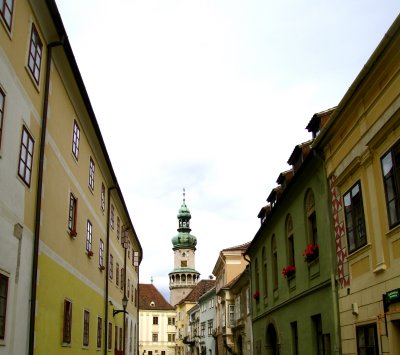 The firetower in Sopron, on the Austrian border