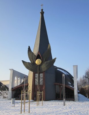 The organic church at Szazhalombatta, south of Budapest