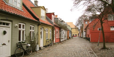 Moellepark, one of the quaintest streets in Aarhus