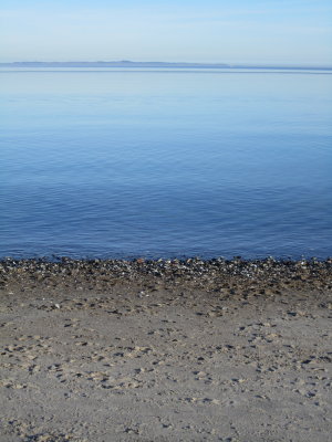 At the end of the walk: the sea!