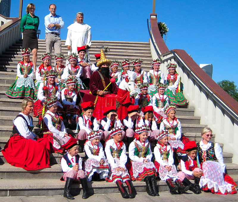 Young Polish Dancers At The Annual Festival