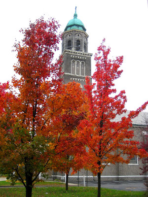 Local Church Surrounded By Fall Colors