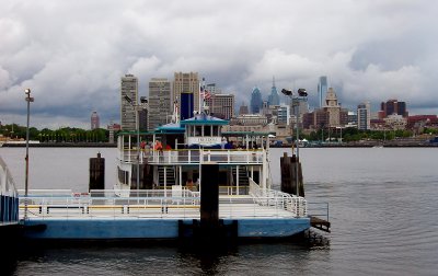 Philadelphia Skline From Ferry Dock