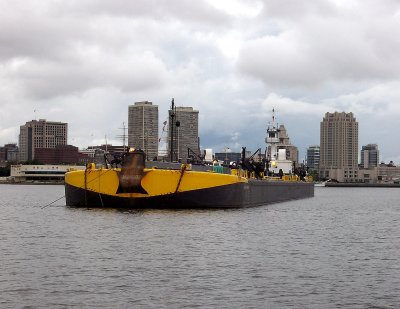 Tug And Barge On The Deleware
