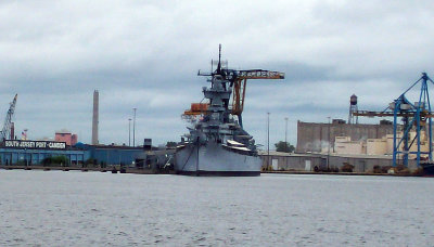 View of Battleship From Philadelphia