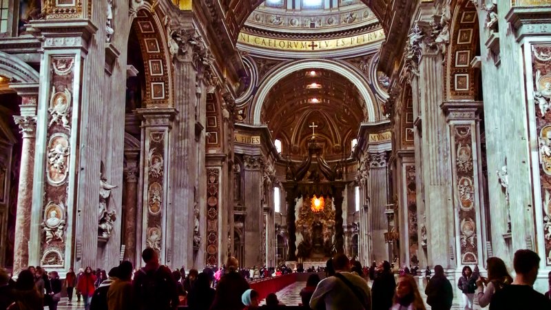 Interior of the Basilica of St. Peter - Rome