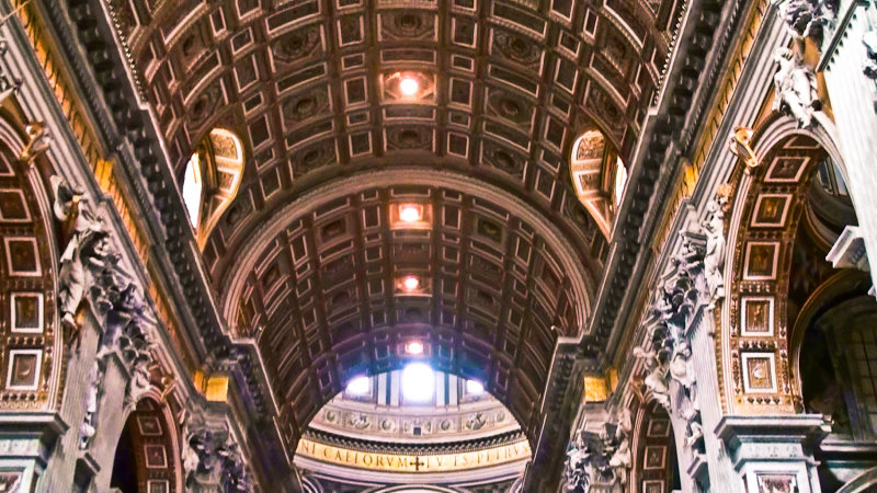 Ceiling Section of the Basilica of St. Peter