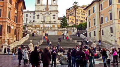 The Famous Spanish Steps in Rome