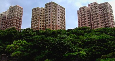 High Rise Apartments Typical in Okinawa