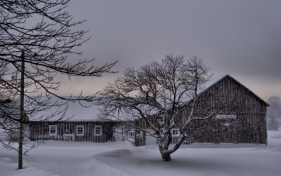 Our Barn On A Winter's Day