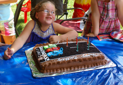 Cameryn's Very Special Cars Cake...