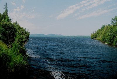 Marie Louise Lake (with the Sleeping Giant formation in the distance) Sleeping Giant Provincial Park, Ont