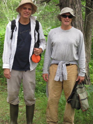 17) Tom, on the left  and Eric at the bog. We were guided by Minnesota native Robert Freeman.  (16 & 17  by Johanna Nelson)