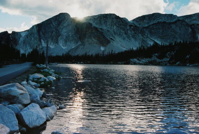 19) Sunset in the Snowy Range.