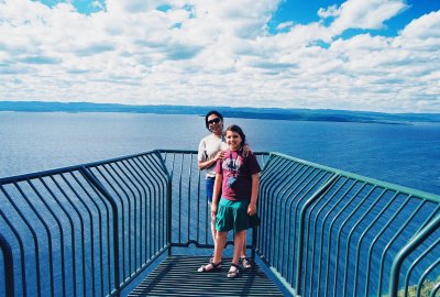 Looking towards Thunder Bay, Ontario from the Sibley Peninsula. (7/10)