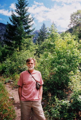 3) Eric w. view of Cherry Peak in the background.