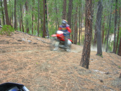 Doug Cresting a Hill Climb