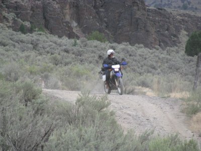Robert on the DR 650