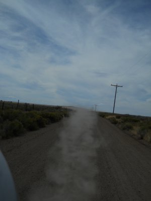 Dust Cloud Behind The Flying Banana
