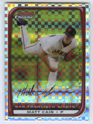 2008 Bowman Chrome XFractor Numbered