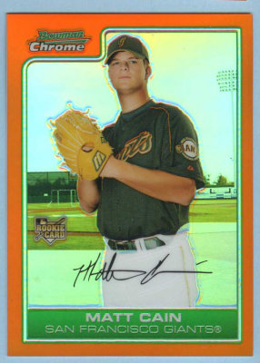 2006 Bowman Chrome Orange Refractor