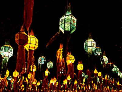 Lanterns, northern Thai style