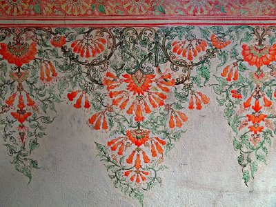 Floral pattern fresco