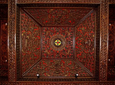 Carved ceiling