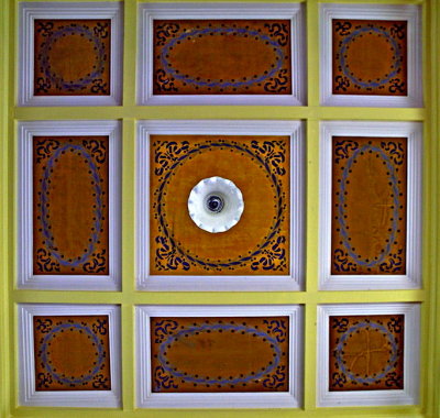 Ceiling of dining pavilion