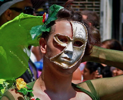 Masked marcher