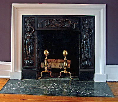 Commanding Officer's house, fireplace