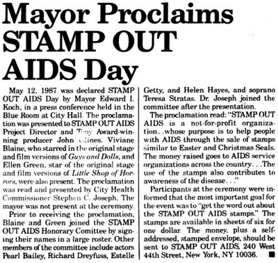 Stamp Out AIDS Day