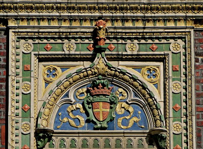 Crest above a window