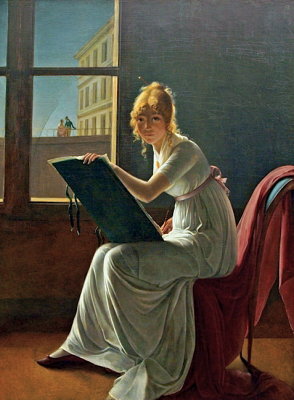 Young Woman Drawing