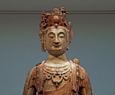 Large Buddha image, close up