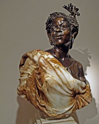 Woman in marble drapery