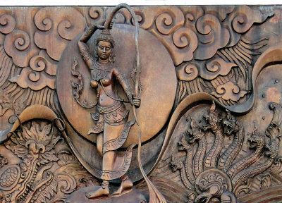 River goddess and naga, who protect the Buddha in meditation