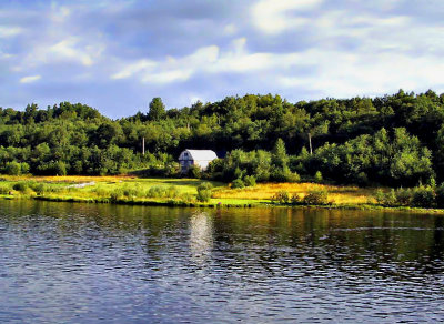 Barn on the Volga River
