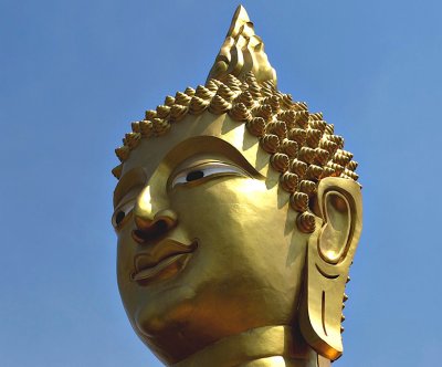 Head of the giant Buddha image