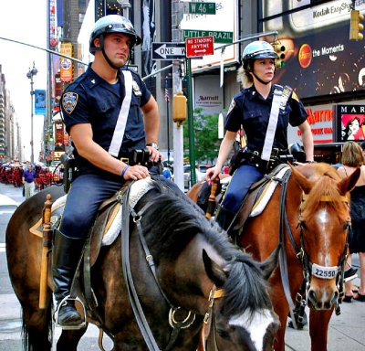Police on horseback